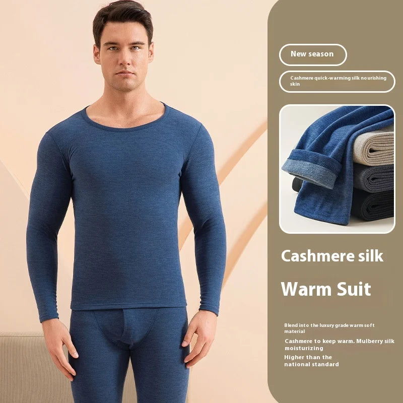 Thermal Outfits - Cashmere Blend Men’s Thermals Winter Pajamas