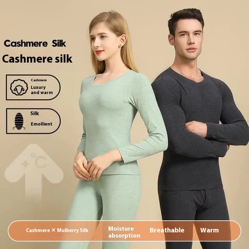 Thermal Outfits - Cashmere Blend Men’s Thermals Winter Pajamas