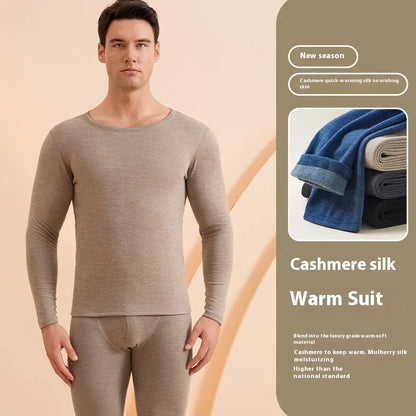 Thermal Outfits - Cashmere Blend Men’s Thermals Winter Pajamas