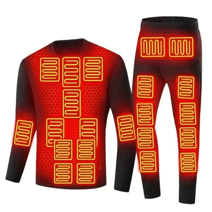 Thermal Outfits - Winter Warmth Heated Suit USB 28 Areas Electric Thermal Apparel