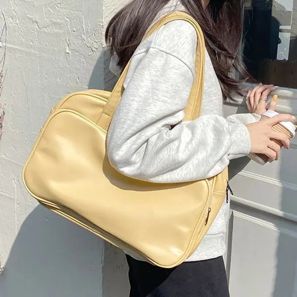 Tote Bags- Asian Briefcase - Niche Tote Bag for Business Trips- Honeydew- IndioGear.com