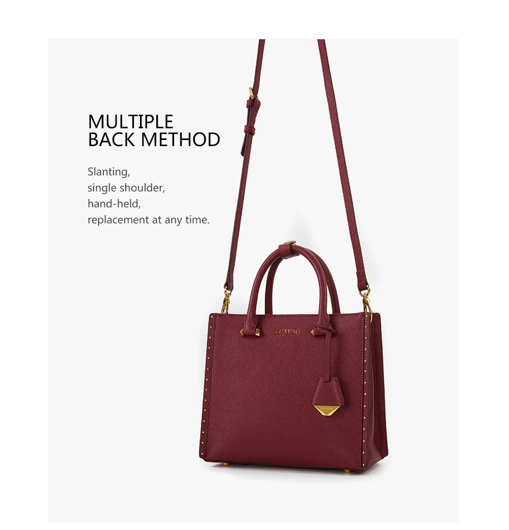 Tote Bags- Leather Tote Bags Luxury Multifunctional - Shoulder Crossbody- - IndioGear.com