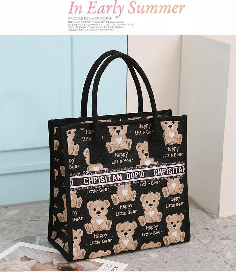 Tote Bags- Metro Cat Carryall – A Must-Have for Modern Women- - IndioGear Women Clothing