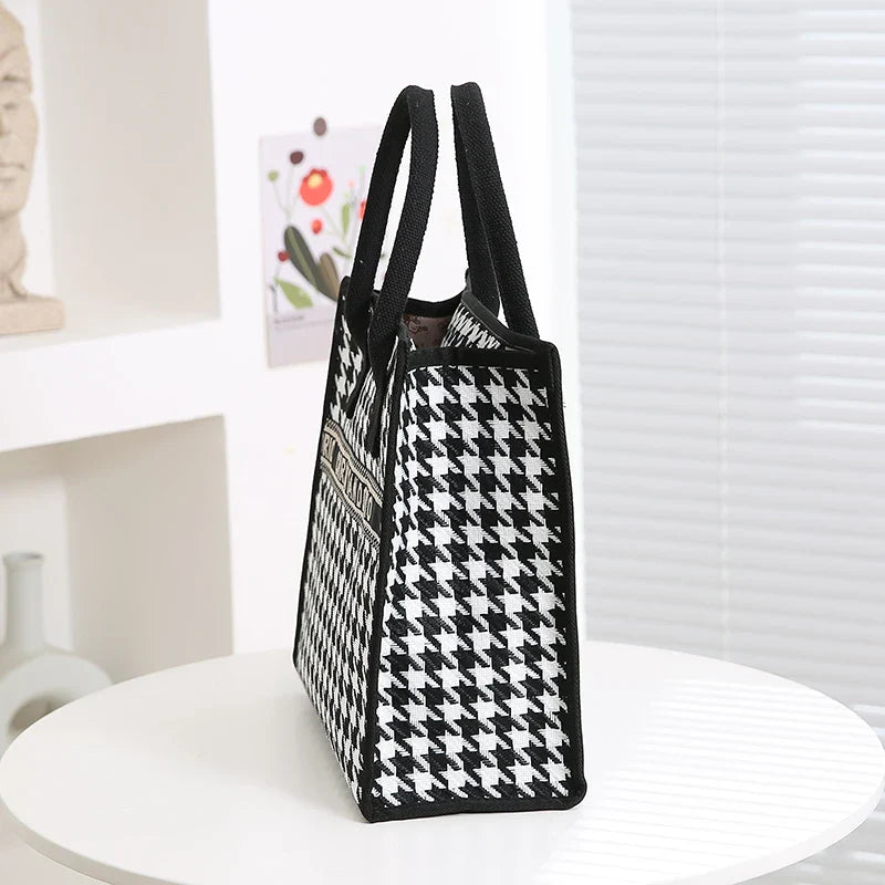 Tote Bags- Metro Cat Carryall – A Must-Have for Modern Women- - IndioGear Women Clothing