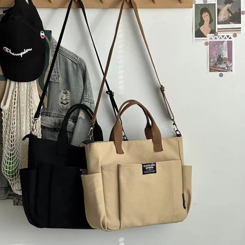 Tote Bags- Metropolitan Canvas Messenger Tote Bags – Built for the Urban Jungle- - IndioGear Women Clothing