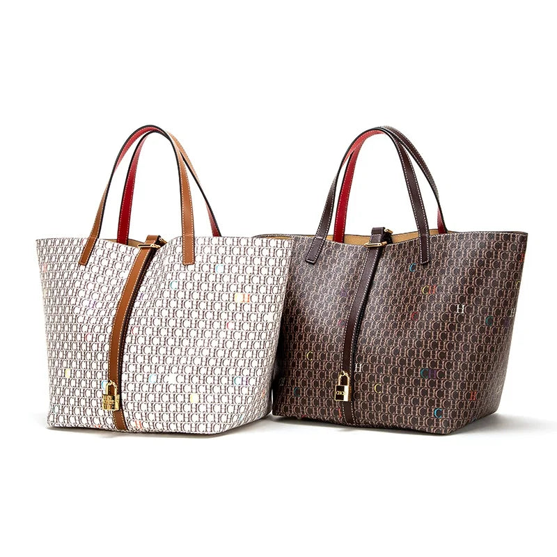 Tote Bags- Monogrammed Elegance Tote: Artisanal Charm Meets Modern Utility- - IndioGear Women Clothing