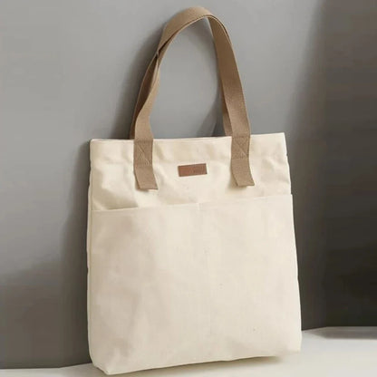 Tote Bags- Spacious Canvas Day Bag- - IndioGear Women Clothing