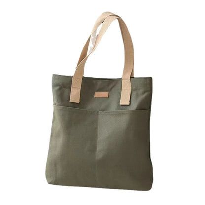 Tote Bags- Spacious Canvas Day Bag- - IndioGear Women Clothing