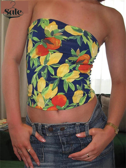 Women's Strapless Top Perfect for Summer Gatherings