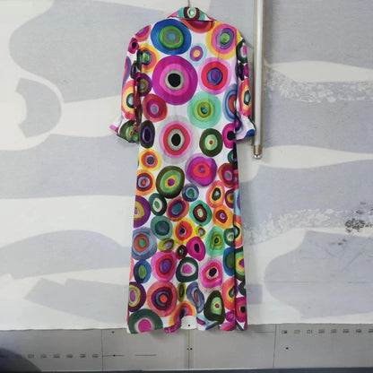 Vacation Dresses- Colorful Maxi Dress for Artsy Vacation Beach Events- - IndioGear.com