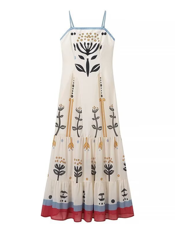 Vacation Dresses- Garden Muse Sheer Overlay Dress- - IndioGear.com