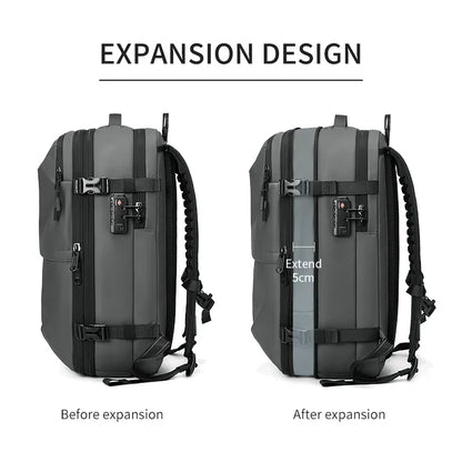 Vacuum Compression Backpack- Voyager Elite 17-Inch Laptop Backpack with Vacuum Compression- - IndioGear Women Clothing