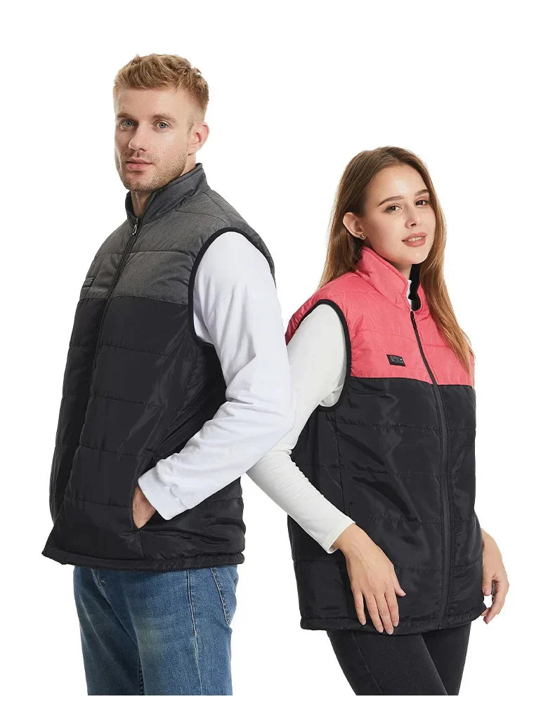 Vests- USB 21 Heating Zones Vest Winter Outerwear- - IndioGear Women Clothing