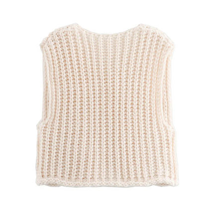 Vests- Women Button-Front Knit Vest - Your Transitional Layering Piece- - IndioGear.com