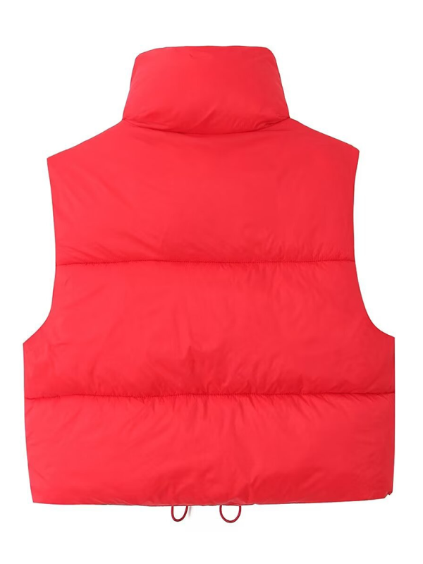 Vests- Women’s Zip-Up Cropped Down Vest | Cozy Fall Layer- - IndioGear.com