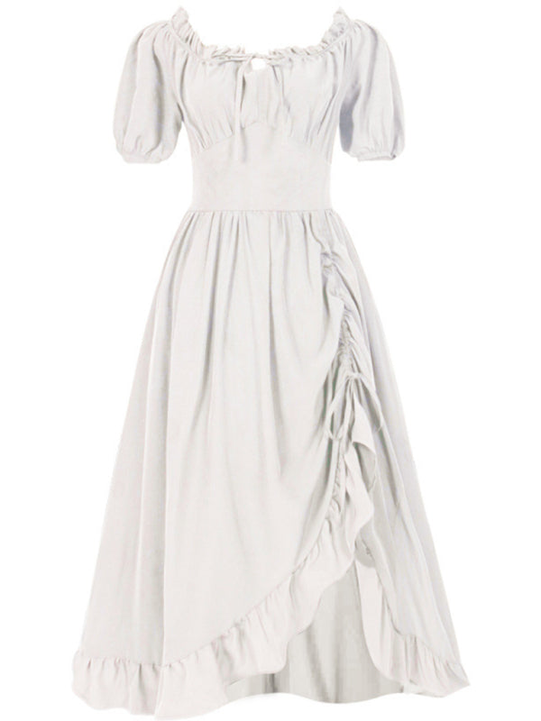 Vintage Dresses- Vintage-Inspired Festive Dress- White- IndioGear.com