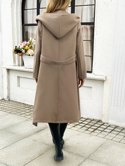 Women Coats and Jackets- Luxurious Casual Winter Wool Coat- - IndioGear.com