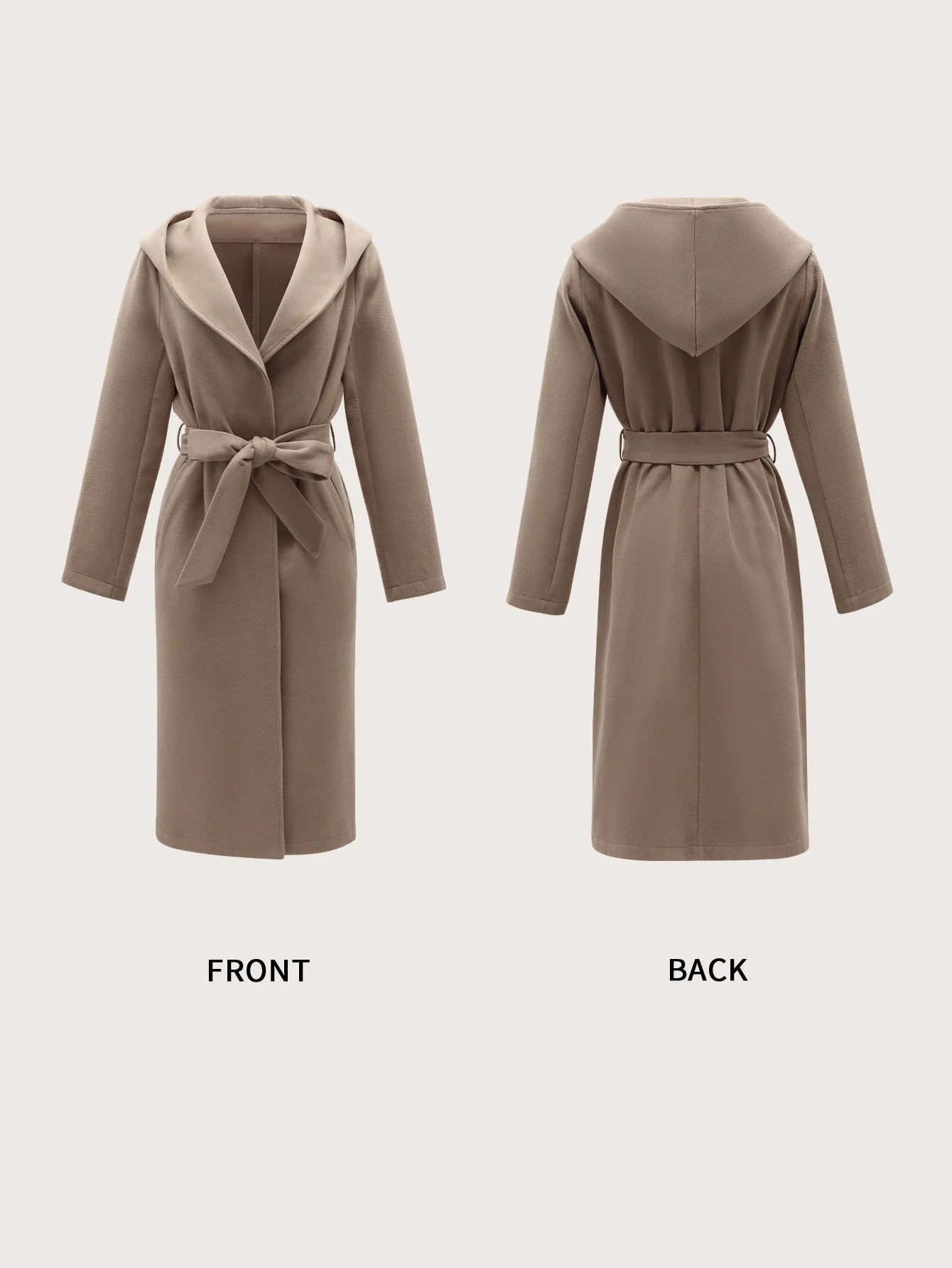 Women Coats and Jackets- Luxurious Casual Winter Wool Coat- - IndioGear.com