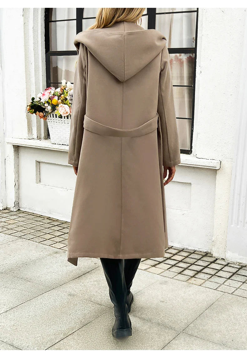 Women Coats and Jackets- Luxurious Casual Winter Wool Coat- - IndioGear.com