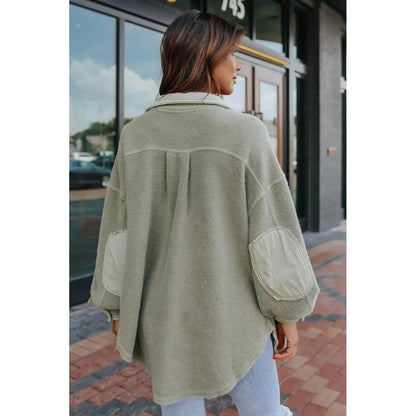 Women Shackets- Oversized Urban Sherpa Layering Shacket- - IndioGear.com