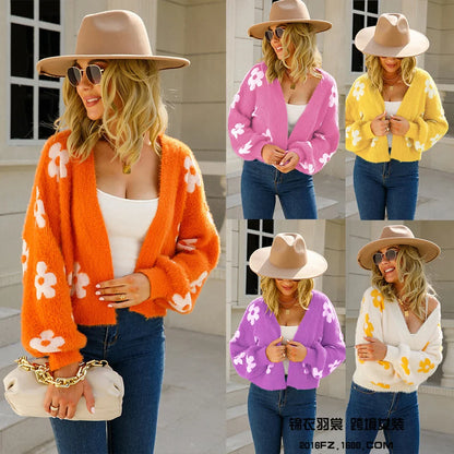 Women Sweaters- Blossom Bright Cardigan" - Perfect for Every Outing- - IndioGear.com