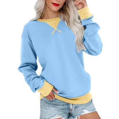 Women Sweaters- Comfy Oversized Pullover with Stylish Ribbed Trim 🎨- - IndioGear.com