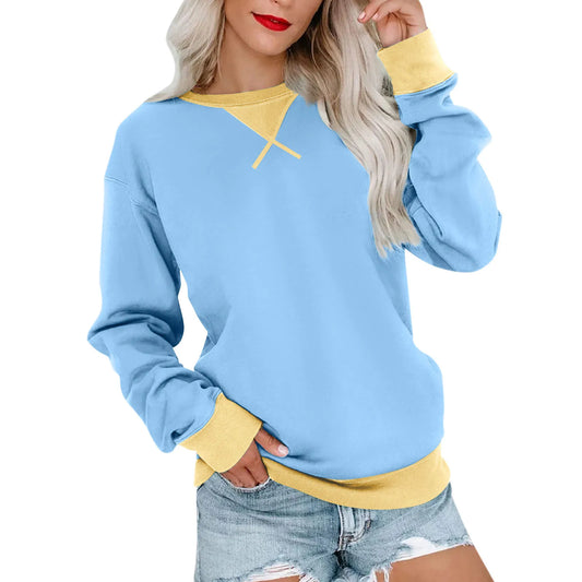 Women Sweaters- Comfy Oversized Pullover with Stylish Ribbed Trim 🎨- - IndioGear.com