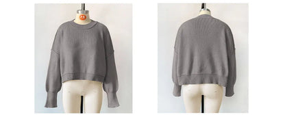 Women Sweaters- Oversized Trendy Women's Knit Top Sweater- - IndioGear.com