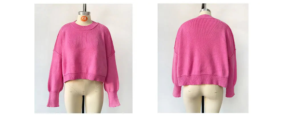 Women Sweaters- Oversized Trendy Women's Knit Top Sweater- - IndioGear.com