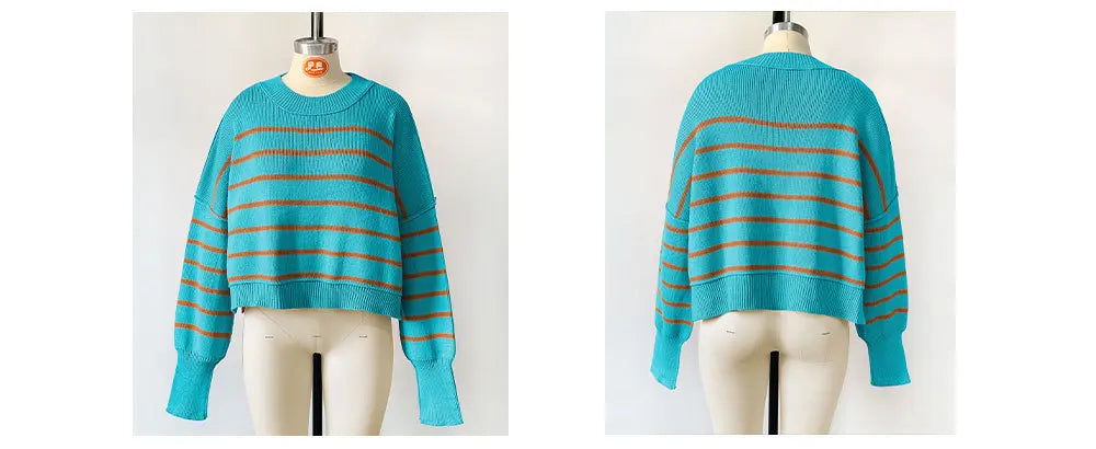 Women Sweaters- Oversized Trendy Women's Knit Top Sweater- - IndioGear.com