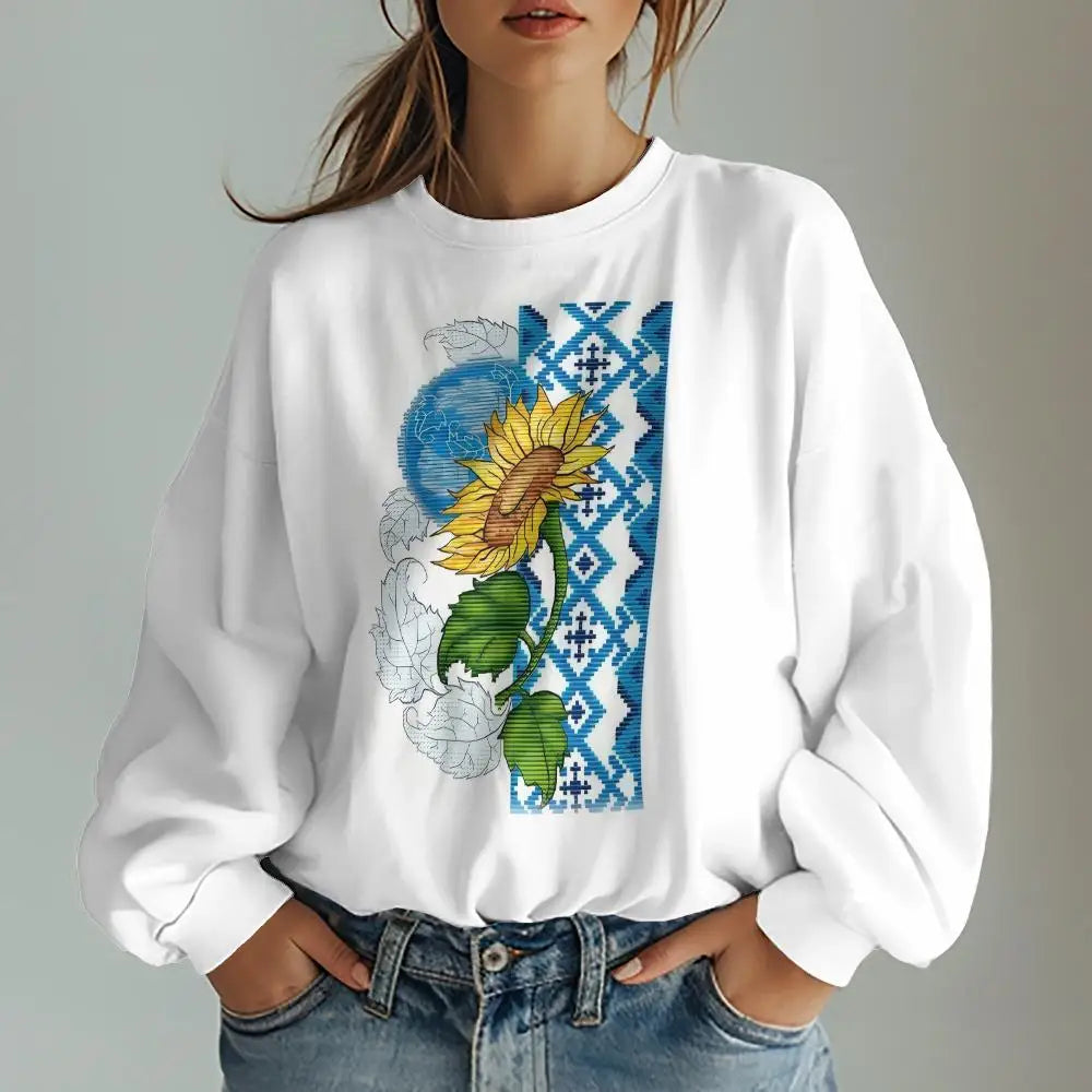 Women Tees- Ukranian & Slavic Traditional Embroidery Inspired Prints Tees- Pattern11- IndioGear.com