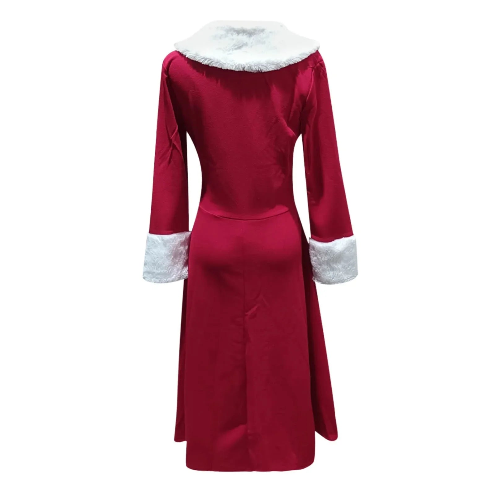 Xmas Dresses- Santa-Inspired Holiday Dress Christmas Party Gown- - IndioGear Women Clothing