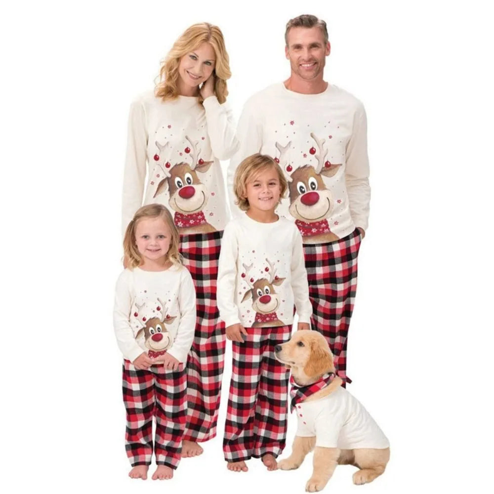 Xmas Pajamas- Matching Reindeer Pajamas for the Whole Family for Christmas Mornings- Kids-14T Kids-4T Mom-XXL Dad-L Mom-M Kids-12T Dad-XXL Kids-6T Kids-8T Mom-XL Mom-XXXL Kids-5T Mom-L Dad-XXXL Dad-XL Dad-M Kids-10T- IndioGear.com