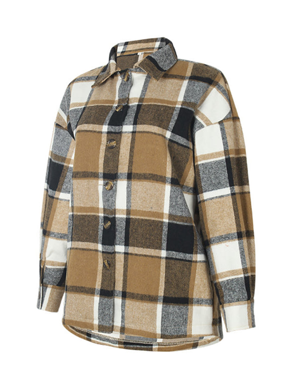 Shackets- Harmonious Plaid Flannel Shacket – Perfect to Mix-Match- - IndioGear.com