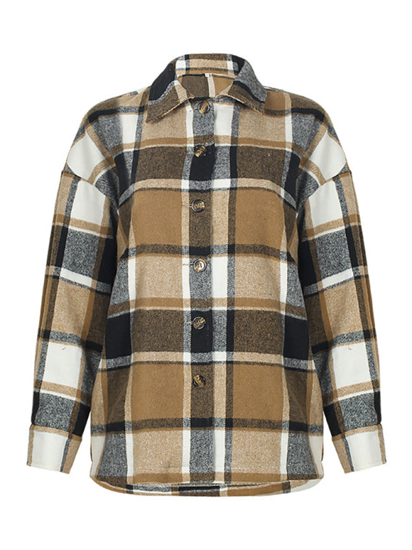 Shackets- Harmonious Plaid Flannel Shacket – Perfect to Mix-Match- - IndioGear.com