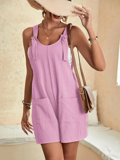 Effortlessly Chic: Women's Casual Romper Overall - Jumpsuit