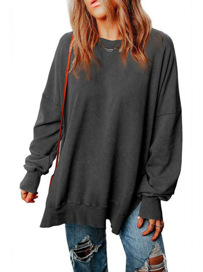 Sweatshirts- Earthy Colors Oversized Pullover – Perfect Mix-Matching- - IndioGear.com