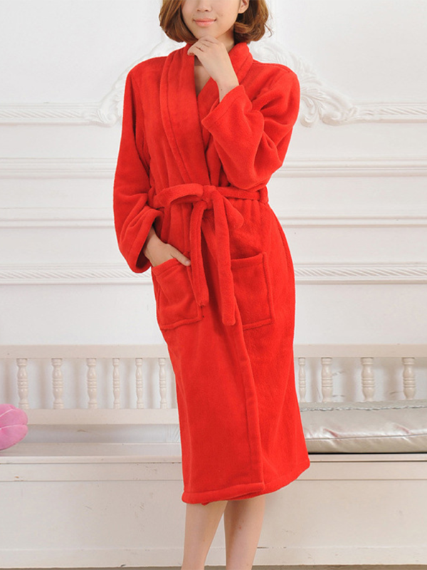 Loungewear- His & Hers Plush Fleece Robes - Multiple Colors- - IndioGear.com