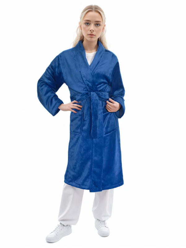 Loungewear Robes- Women's Lightweight Bathrobe with Pockets- - IndioGear.com