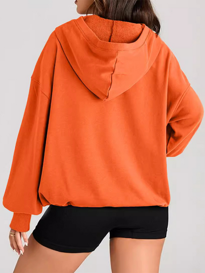 Sweatshirt Hoodies- Classic Solid Long Sleeve Half Zippered Hoodie Modern Colors- - IndioGear.com