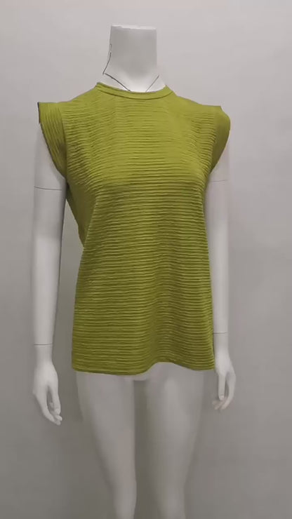 Summer Textured Sleeveless Top