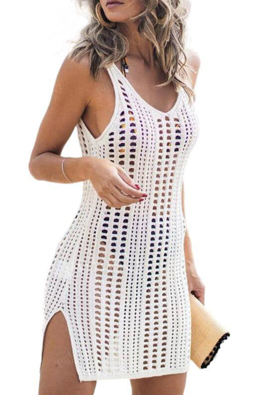 Bikini Cover Up- Crochet Bikini Cover-Up Dress for Beach and Pool Parties- - IndioGear Fashion and Gear