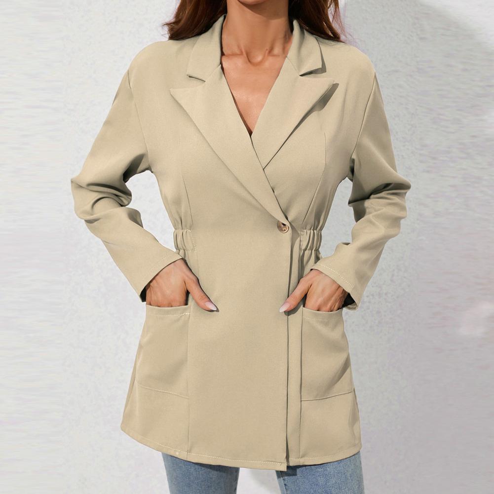 Blazers- Lightweight Single-Breasted Blazer with Practical Pockets- - IndioGear Fashion and Gear