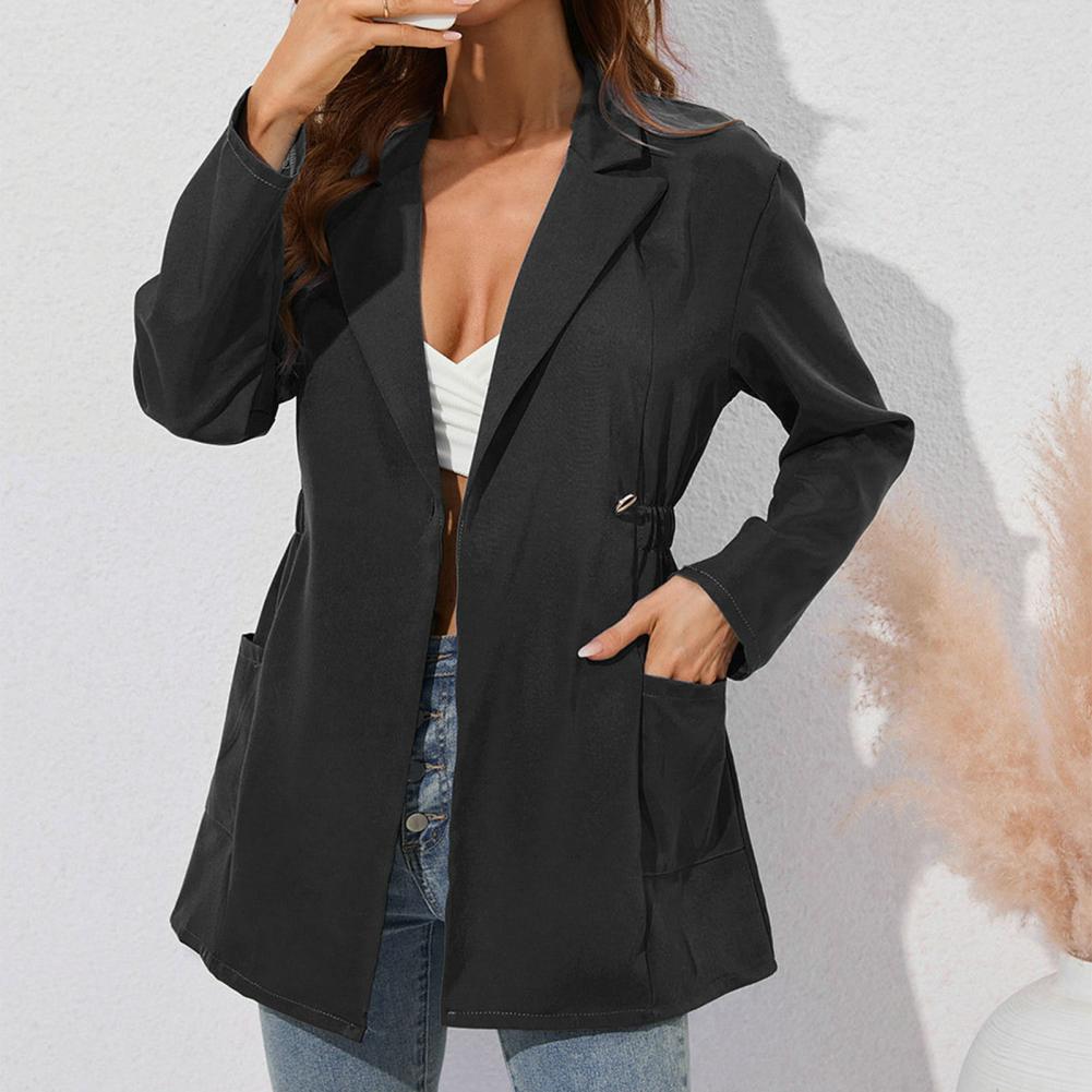 Blazers- Lightweight Single-Breasted Blazer with Practical Pockets- - IndioGear Fashion and Gear