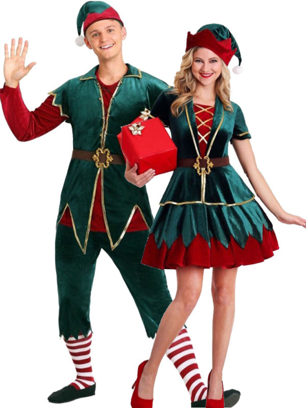 Christmas Cosplays- Be Santa's Trusty Helper 5-Piece Elf Costume Men and Women- - IndioGear Clothing and Gear