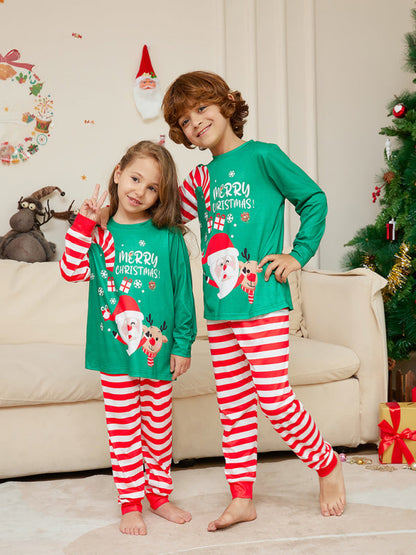 Christmas Pajamas- Santa's Little Helpers: Kids' Matching Festive Cotton Pajama- - IndioGear Clothing and Gear