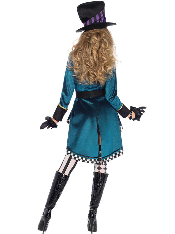 Costumes- Halloween Cosplay Mad Alice Hatter Magical Outfit- - IndioGear Fashion and Gear