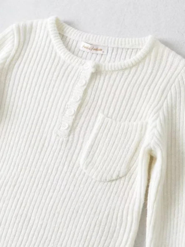 Crop Sweater-Cozy Ribbed Crop Sweater | Thickened Knit Top-Pekosa Women Clothing