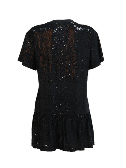 Disco Dresses- Sequined Disco Night Out Mini Dress- - IndioGear Clothing and Gear