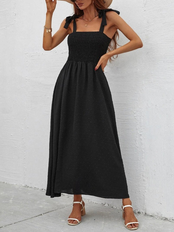 Dress- Beach Babe Maxi Dress - Fun, Flirty, and Versatile!- Black- IndioGear Fashion and Gear